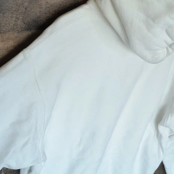 Champion Reverse Weave White Pullover Hoodie Sz Large Men - Picture 13 of 17